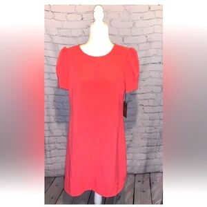 Vince Camuto NWT Women’s Dress Sz 12 Pink 1/2 Sleeve Bodycon Pencil Dress Zipper